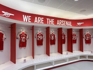 PSG vs Arsenal UCL Final 2026 Prediction That Could Shock Football Fans Arsenal dressing room inside Emirates Stadium before PSG vs Arsenal UCL Final 2026