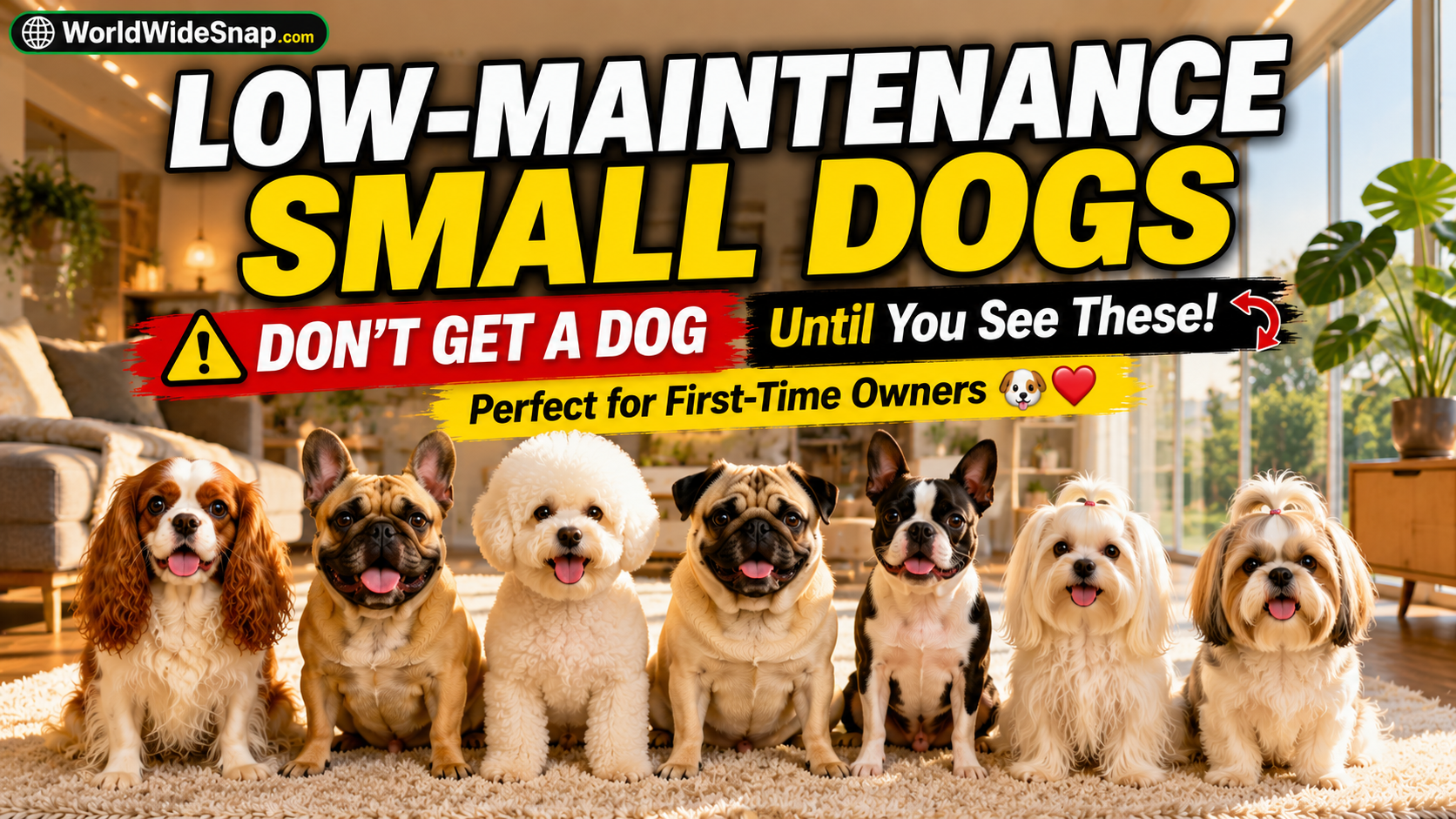 7 Low Maintenance Small Dog Breeds Perfect for Beginners — Number 4 Will Melt Your Heart